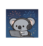 花火コアラのほっこりナイト@SFW（個別スタンプ：25）