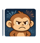 花火サルのわくわくナイト@SFW（個別スタンプ：2）