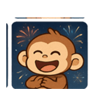 花火サルのわくわくナイト@SFW（個別スタンプ：6）