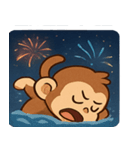 花火サルのわくわくナイト@SFW（個別スタンプ：12）