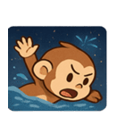 花火サルのわくわくナイト@SFW（個別スタンプ：16）