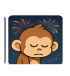 花火サルのわくわくナイト@SFW（個別スタンプ：18）