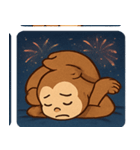 花火サルのわくわくナイト@SFW（個別スタンプ：22）