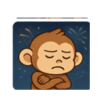 花火サルのわくわくナイト@SFW（個別スタンプ：25）