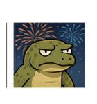 花火コモドドラゴンのゴージャスナイト@SFW（個別スタンプ：2）