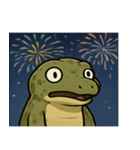 花火コモドドラゴンのゴージャスナイト@SFW（個別スタンプ：4）