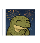 花火コモドドラゴンのゴージャスナイト@SFW（個別スタンプ：6）