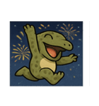 花火コモドドラゴンのゴージャスナイト@SFW（個別スタンプ：11）