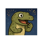 花火コモドドラゴンのゴージャスナイト@SFW（個別スタンプ：13）