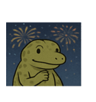 花火コモドドラゴンのゴージャスナイト@SFW（個別スタンプ：20）
