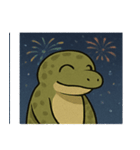 花火コモドドラゴンのゴージャスナイト@SFW（個別スタンプ：22）