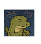 花火コモドドラゴンのゴージャスナイト@SFW（個別スタンプ：23）