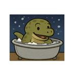 花火コモドドラゴンのゴージャスナイト@SFW（個別スタンプ：29）