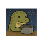 花火コモドドラゴンのゴージャスナイト@SFW（個別スタンプ：30）