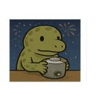 花火コモドドラゴンのゴージャスナイト@SFW（個別スタンプ：31）