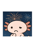 花火ウーパールーパー@SFW（個別スタンプ：4）