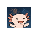 花火ウーパールーパー@SFW（個別スタンプ：9）