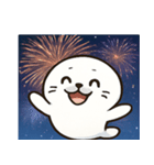 花火のアザラシ@SFW（個別スタンプ：1）