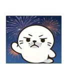 花火のアザラシ@SFW（個別スタンプ：3）