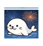 花火のアザラシ@SFW（個別スタンプ：6）