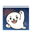 花火のアザラシ@SFW（個別スタンプ：7）