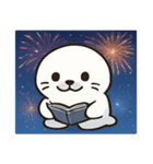 花火のアザラシ@SFW（個別スタンプ：10）