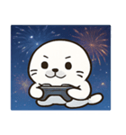 花火のアザラシ@SFW（個別スタンプ：11）