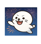花火のアザラシ@SFW（個別スタンプ：13）