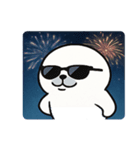 花火のアザラシ@SFW（個別スタンプ：25）