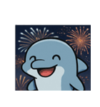 花火のイルカ@SFW（個別スタンプ：1）