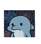 花火のイルカ@SFW（個別スタンプ：3）