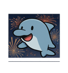 花火のイルカ@SFW（個別スタンプ：10）
