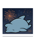 花火のイルカ@SFW（個別スタンプ：12）