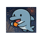 花火のイルカ@SFW（個別スタンプ：13）