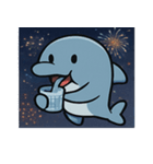 花火のイルカ@SFW（個別スタンプ：14）