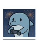 花火のイルカ@SFW（個別スタンプ：28）