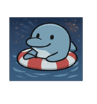 花火のイルカ@SFW（個別スタンプ：31）