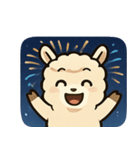 花火のアルパカ2@SFW（個別スタンプ：1）