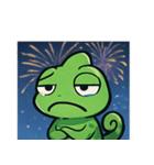 花火カメレオン2@SFW（個別スタンプ：3）