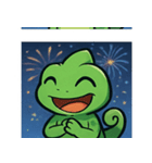 花火カメレオン2@SFW（個別スタンプ：6）