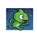 花火カメレオン2@SFW（個別スタンプ：13）