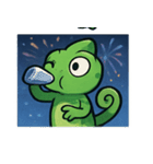 花火カメレオン2@SFW（個別スタンプ：15）