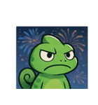 花火カメレオン2@SFW（個別スタンプ：17）