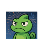 花火カメレオン2@SFW（個別スタンプ：18）