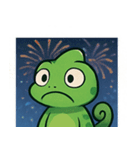 花火カメレオン2@SFW（個別スタンプ：19）