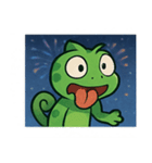 花火カメレオン2@SFW（個別スタンプ：25）