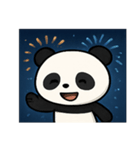花火パンダのマジカルナイト@SFW（個別スタンプ：9）