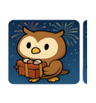 花火フクロウのきらめきナイト@SFW（個別スタンプ：11）