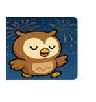 花火フクロウのきらめきナイト@SFW（個別スタンプ：16）