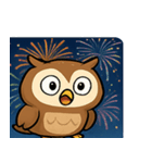 花火フクロウのきらめきナイト@SFW（個別スタンプ：20）